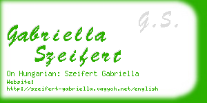 gabriella szeifert business card